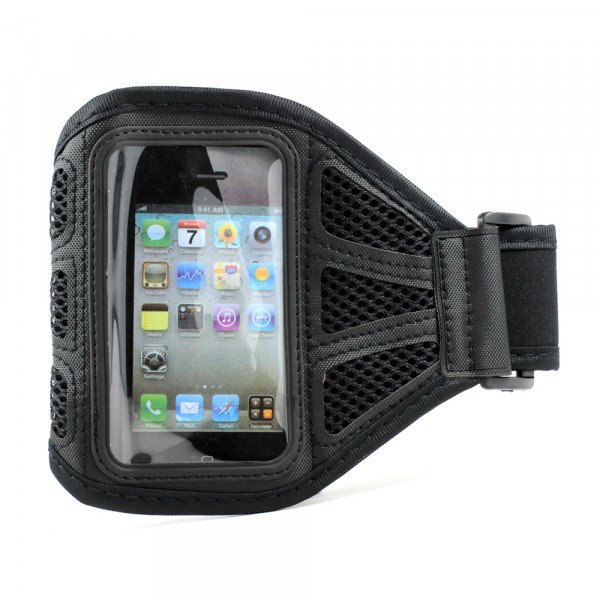 Wholesale Apple iPhone 4S 4 Mesh Armband (Black)